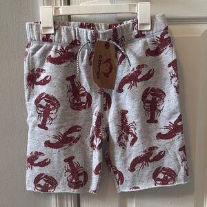 Appaman Grey Sweat-shorts-Lobster print (size 10) NWT